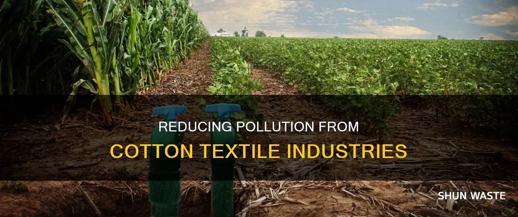 how to reduce pollution caused by cotton textile industries