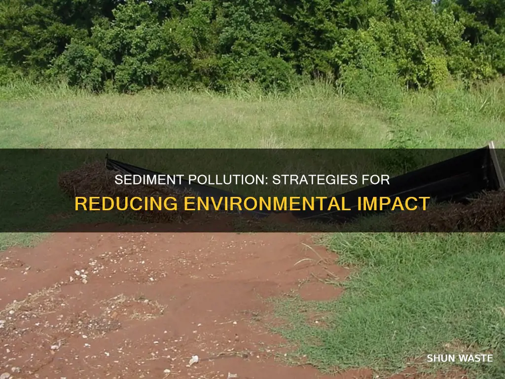 how to reduce sediment pollution