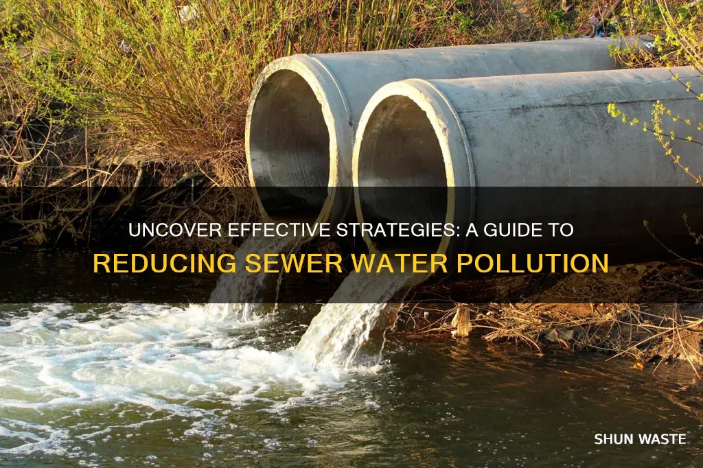 how to reduce sewer water pollution