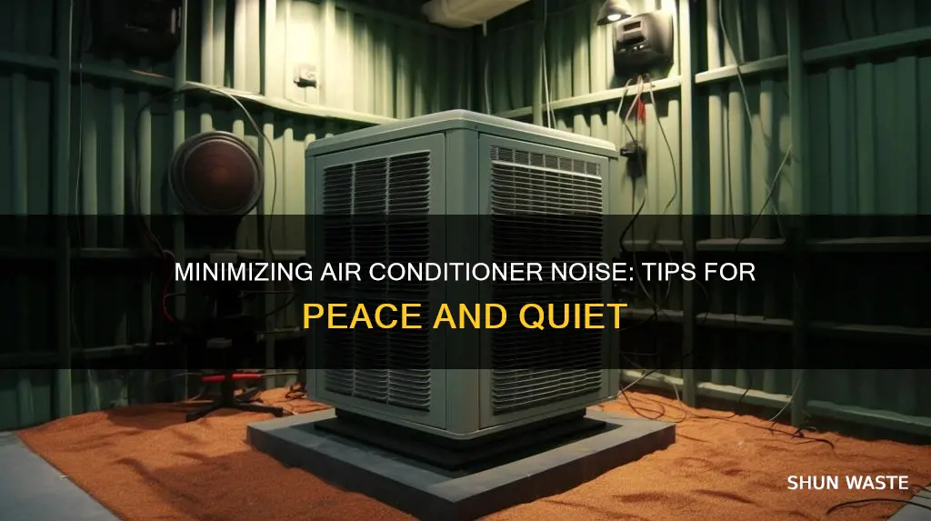 how to reduce sound pollution of a air conditioner