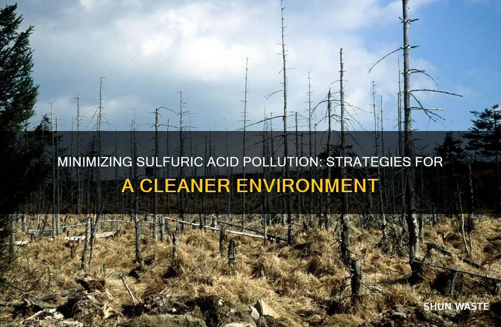 how to reduce sulfuric acid pollution