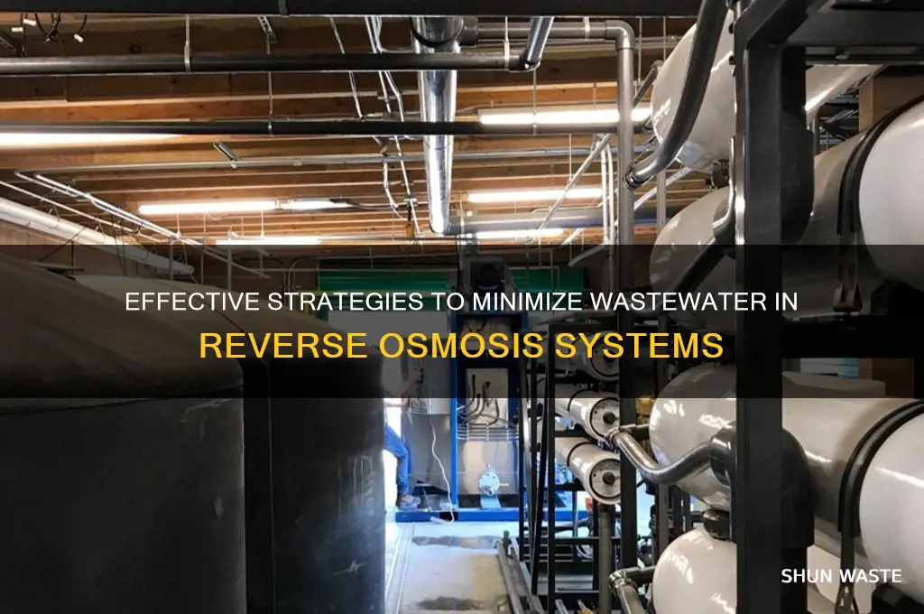 how to reduce waste water from reverse osmosis