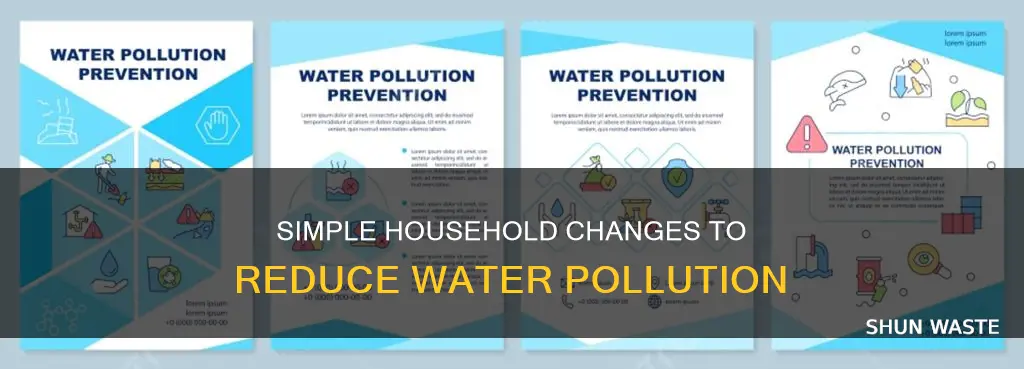 how to reduce water pollution at home