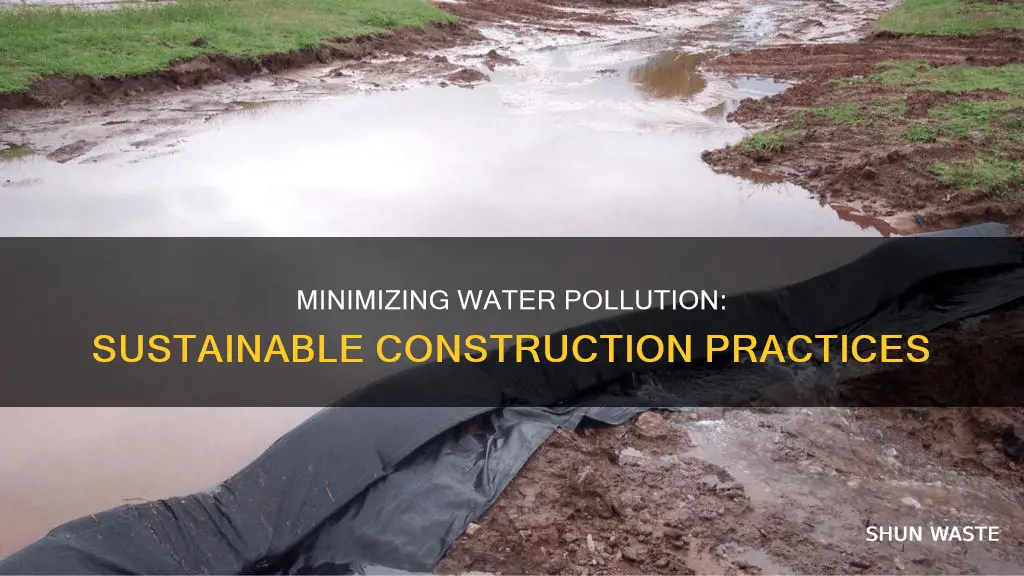 how to reduce water pollution in construction