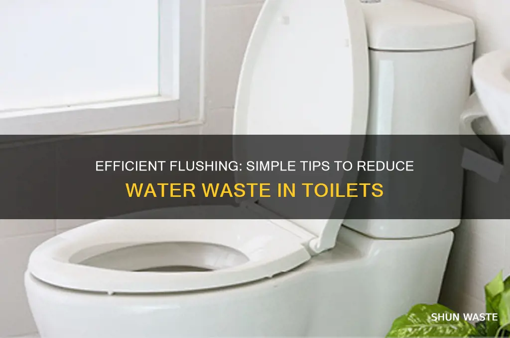 how to reduce water waste in toilets