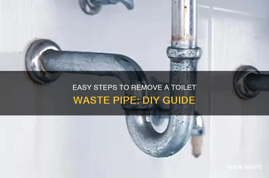 how to remove a toilet waste pipe