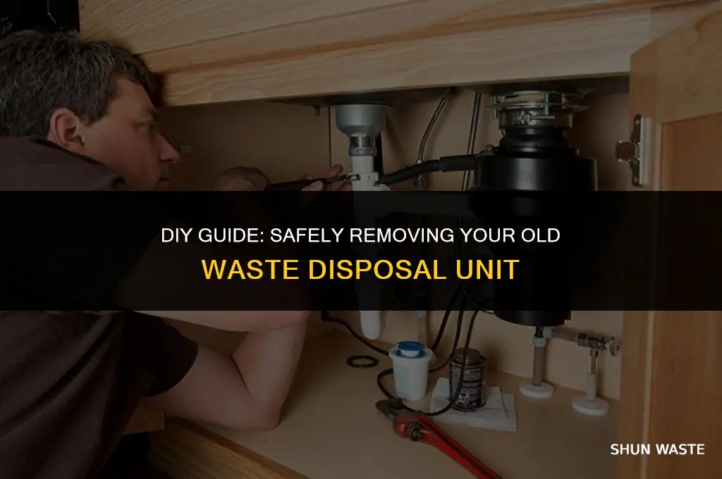 how to remove a waste disposal unit