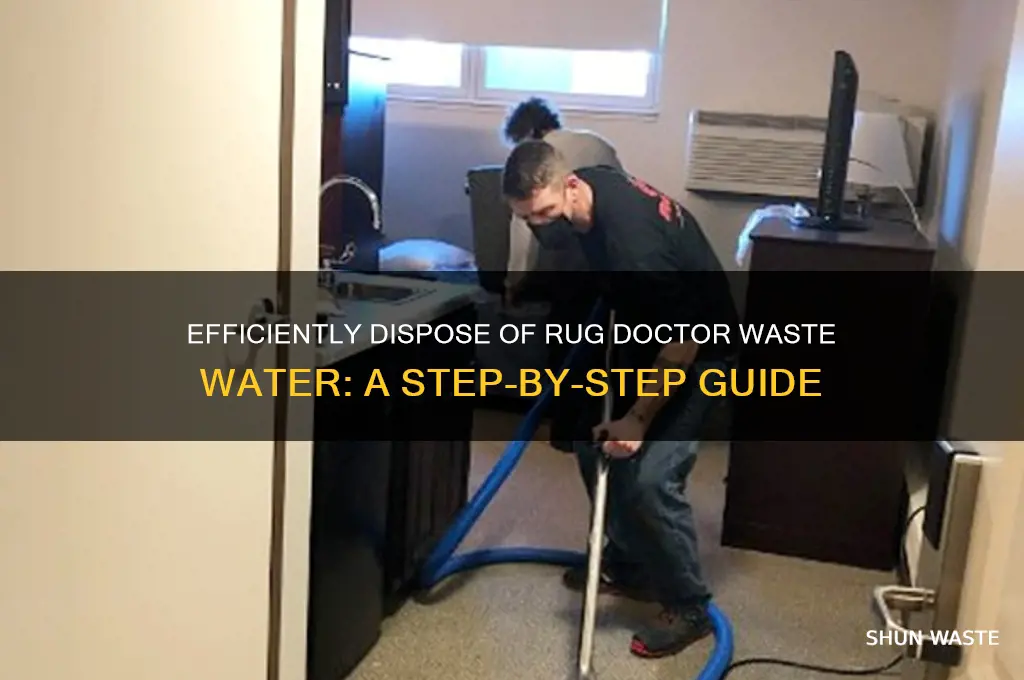 how to remove rug doctor waste water