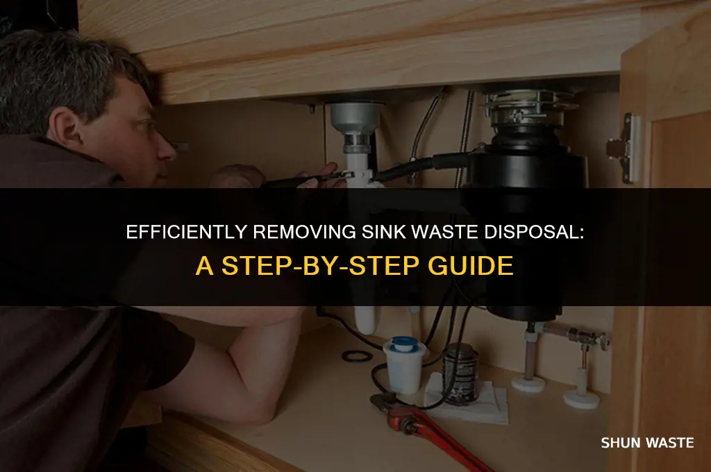 how to remove sink waste disposal