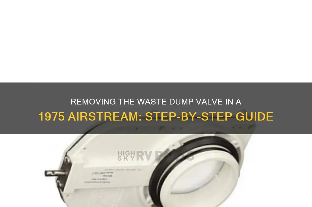 how to remove waste dump valve 1975 airstream