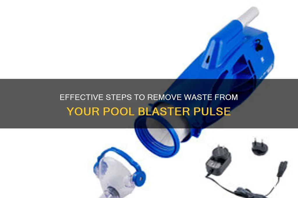 how to remove waste from pool blaster pulse