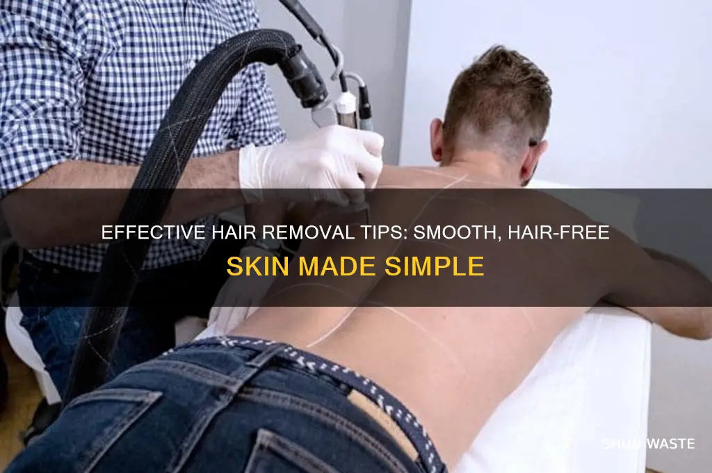 how to remove waste hair from body