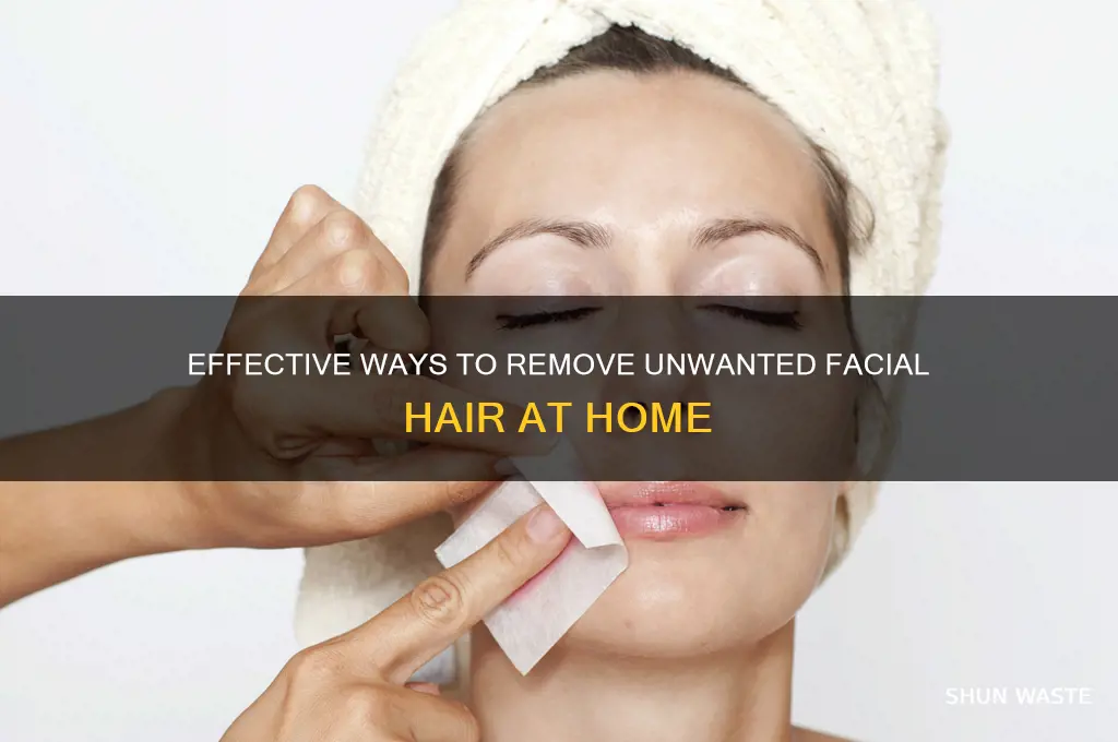 how to remove waste hair from face
