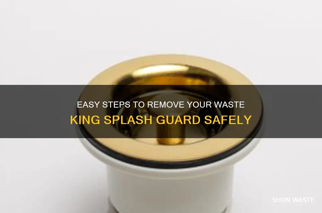 how to remove waste king splash guard
