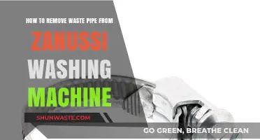 Easy Steps to Remove Waste Pipe from Zanussi Washing Machine