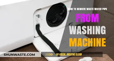Easy Steps to Disconnect Washing Machine Waste Water Pipe