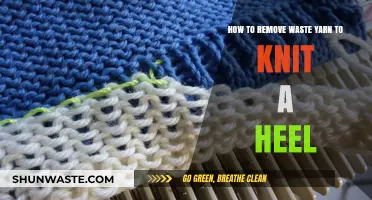 Knitting Heel Perfection: Effortlessly Remove Waste Yarn for Flawless Results