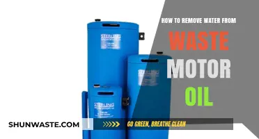 Effective Methods to Remove Water from Waste Motor Oil Easily