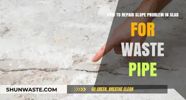Fixing Slab Slope Issues for Proper Waste Pipe Drainage