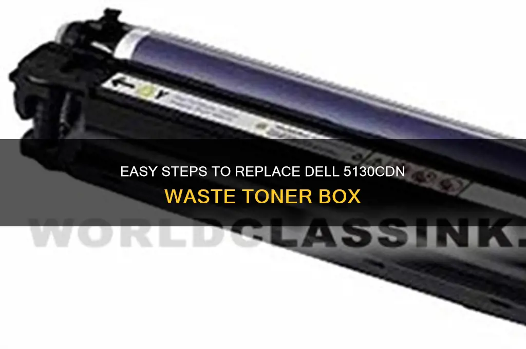 how to replace waste toner box dell 5130cdn