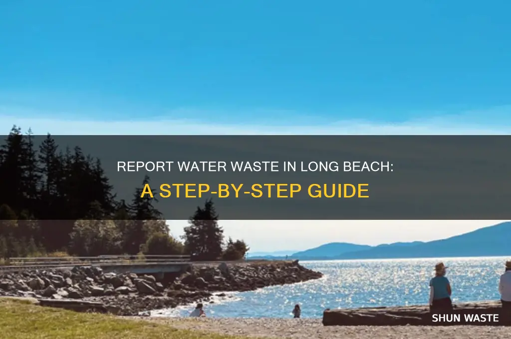how to report water waste in long beach