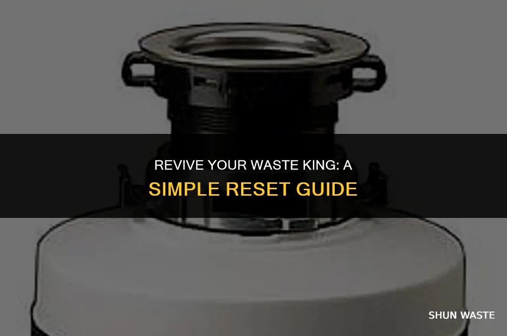 how to reset a waste king disposal