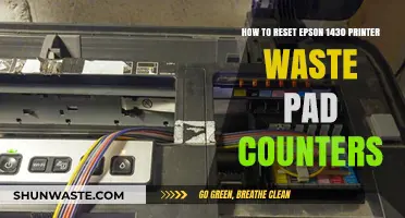 Reset Epson 1430 Printer Waste Pad Counters: Easy DIY Guide