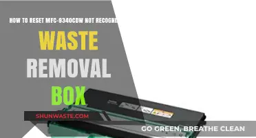 Fix MFC-9340CDW Waste Box Error: Reset Guide for Recognition Issues