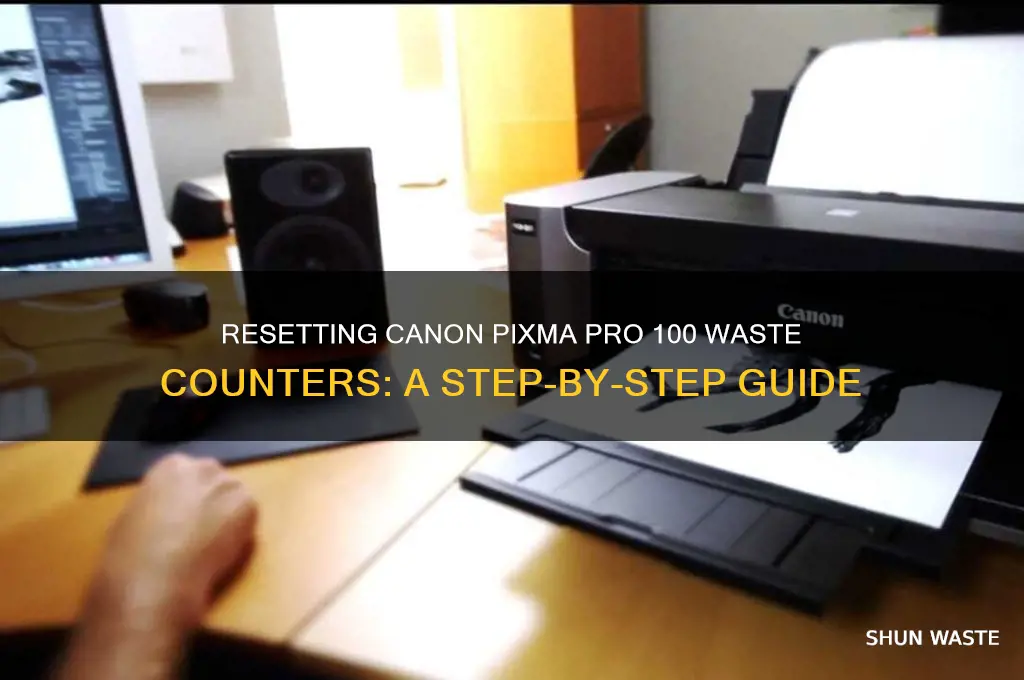 how to reset waste counters on canon prixa pro 100