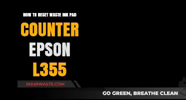 Resetting Epson L355 Waste Ink Pad Counter: A Step-by-Step Guide