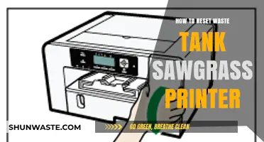 Efficiently Resetting Your Sawgrass Printer's Waste Tank: A Step-by-Step Guide