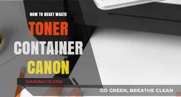 Easy Steps to Reset Your Canon Waste Toner Container