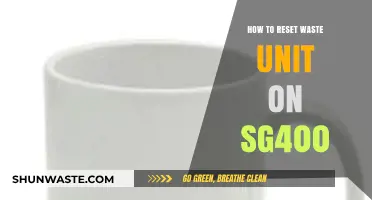Resetting Your SG400 Waste Unit: A Step-by-Step Guide
