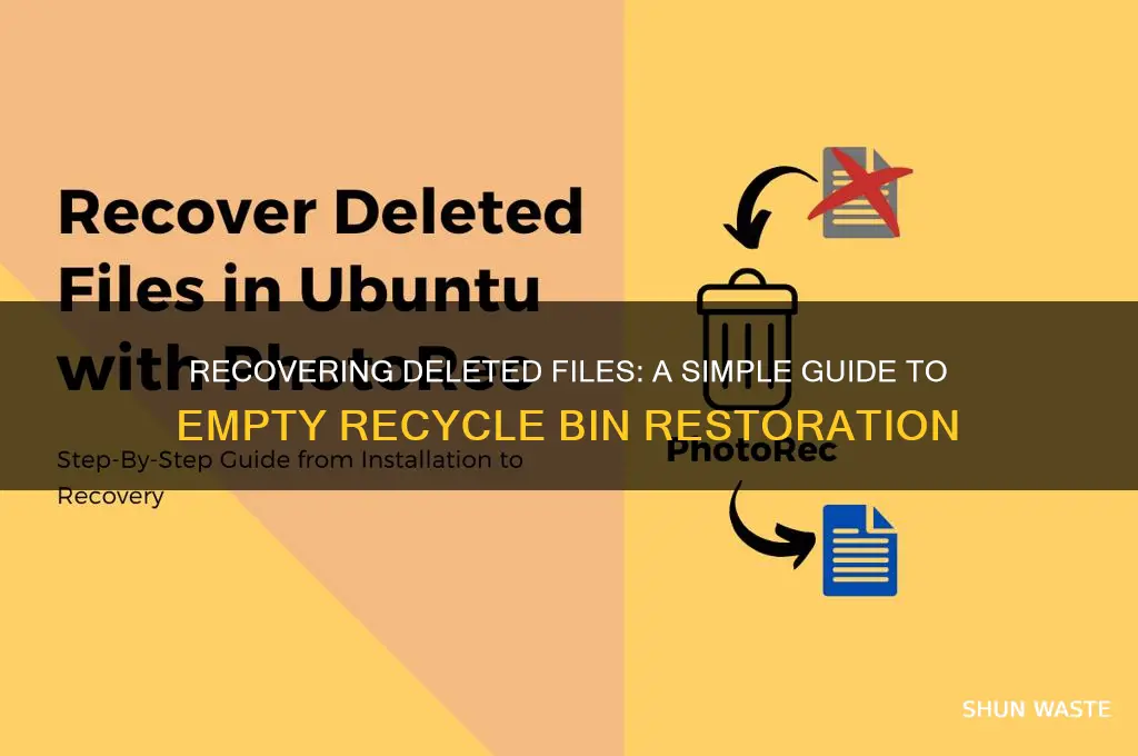 how to retrieve deleted files from waste basket