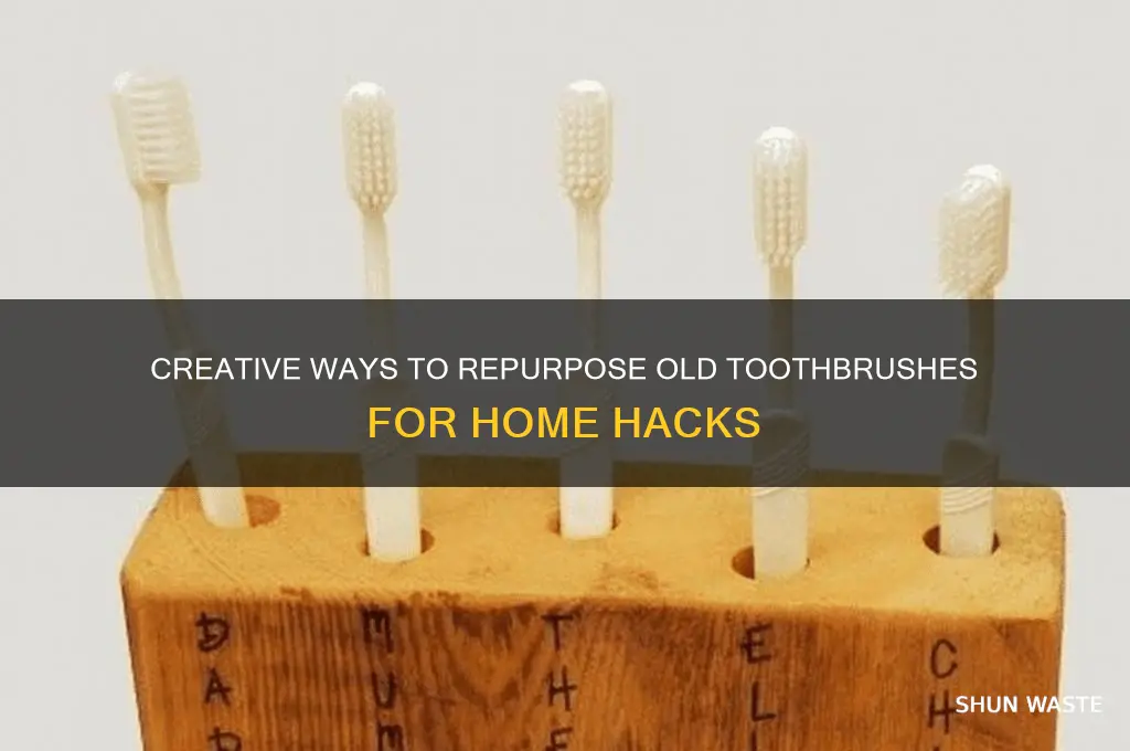 how to reuse old waste toothbrush at home