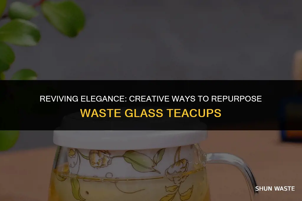 how to reuse waste disposal tea glass