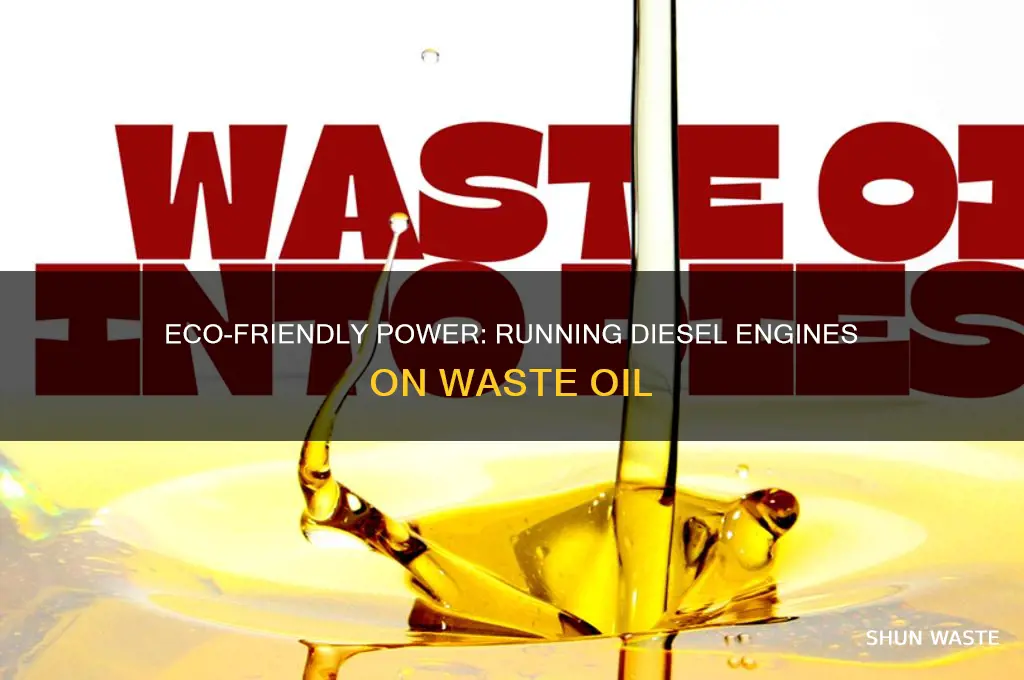 how to run a diesel engine on waste oil