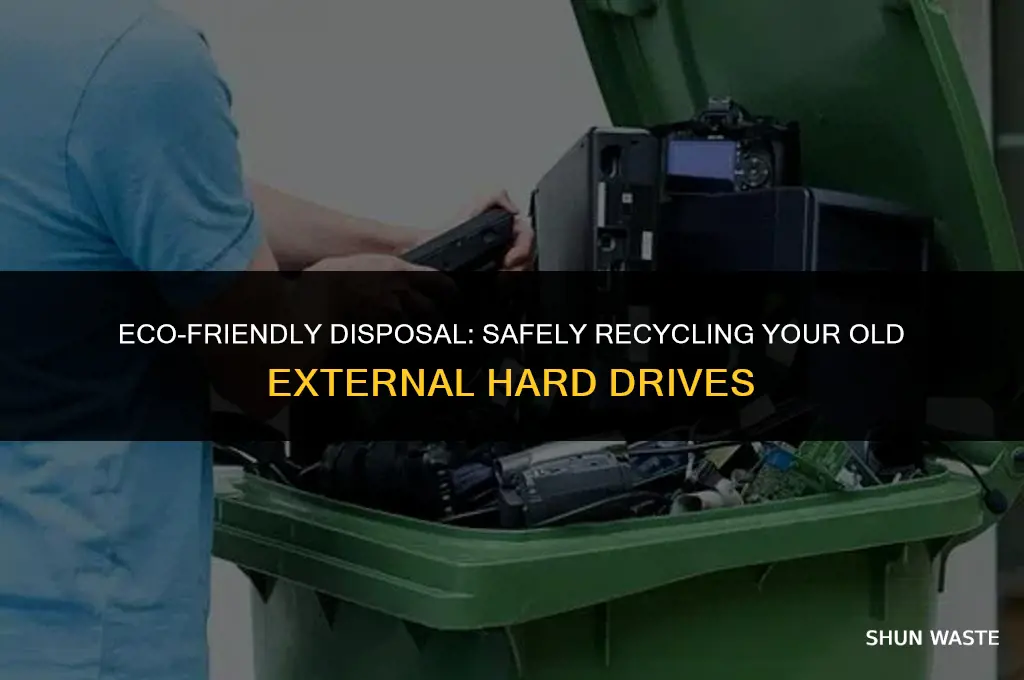 how to safely dispose of e-waste external hard drives