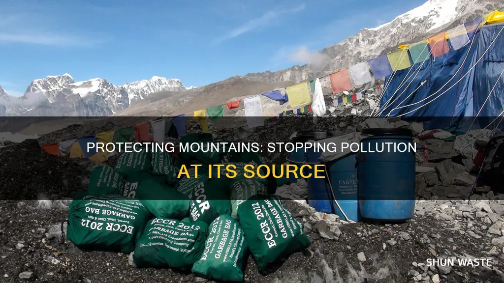 how to save mountains from pollution