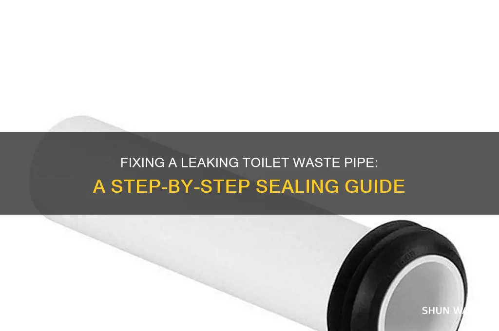 how to seal a leaking toilet waste pipe