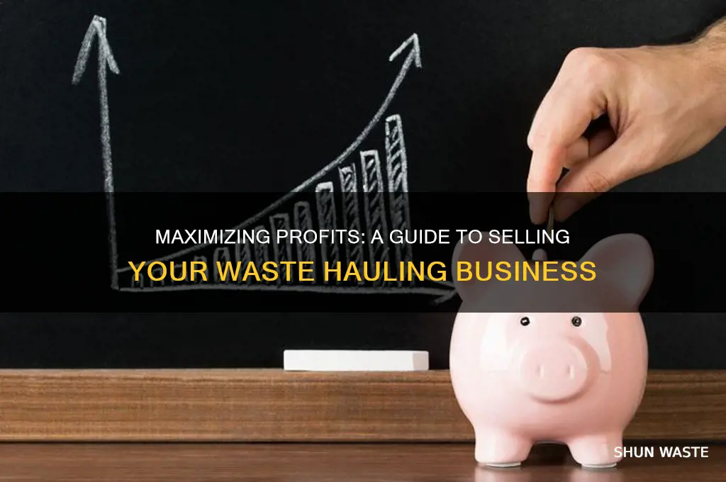 how to sell a waste hauling business