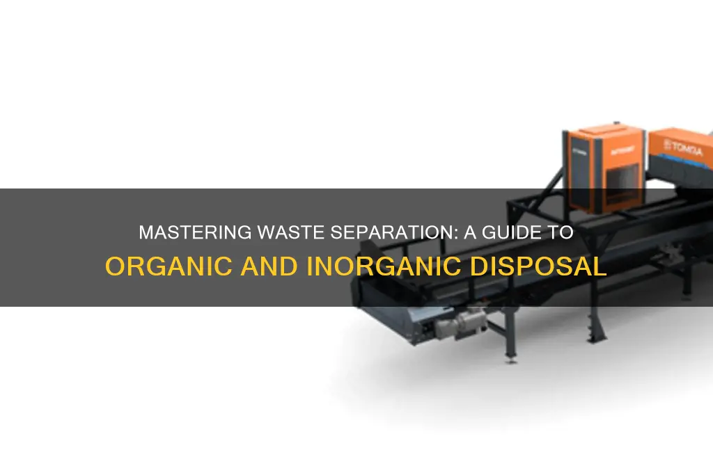 how to separate organic and inorganic waste