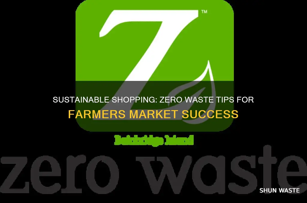 how to shop zero waste at farmers market