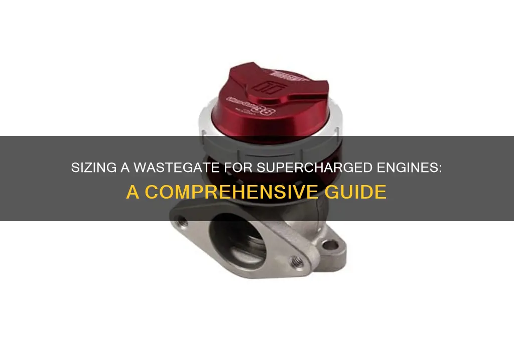 how to size a waste gate for supercharger