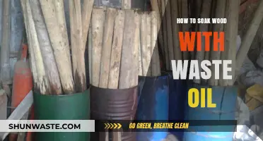 Eco-Friendly Wood Preservation: Soaking Wood with Waste Oil Techniques