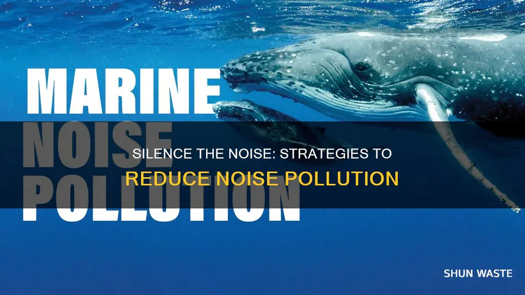 how to solve noise pollution