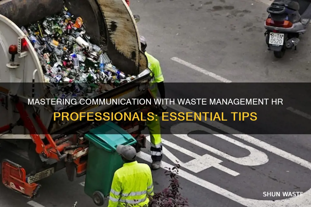 how to speak to a waste managenent human resourses person