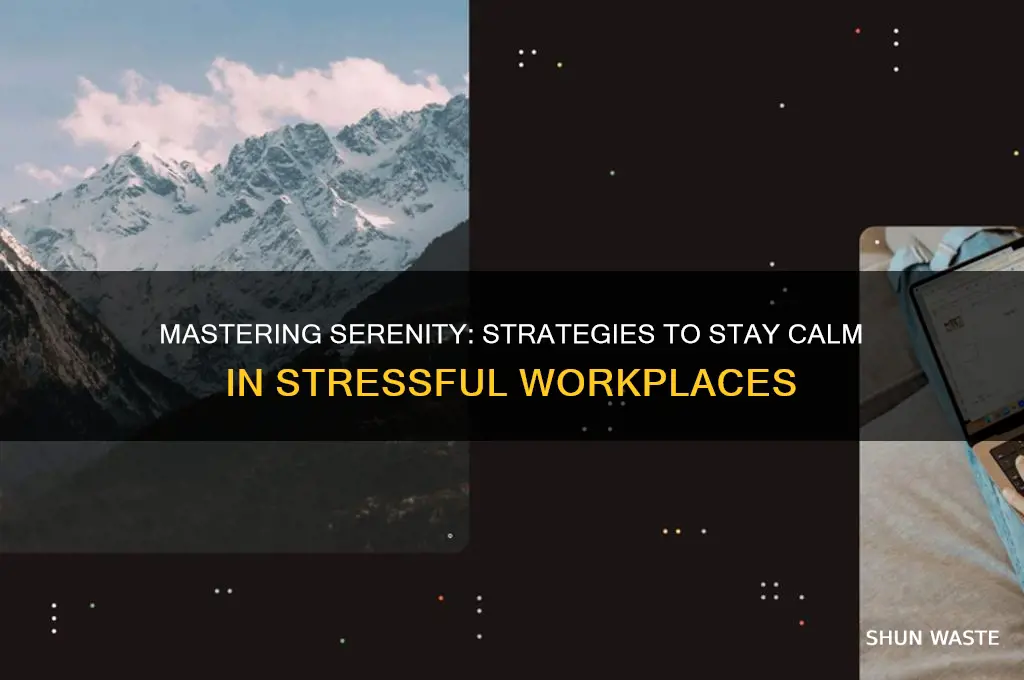 how to stay calm in a stressful work environment