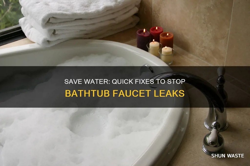 how to stop the bathtub faucet from wasting water