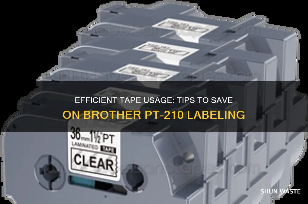 how to stop wasting tape on a brother pt 210